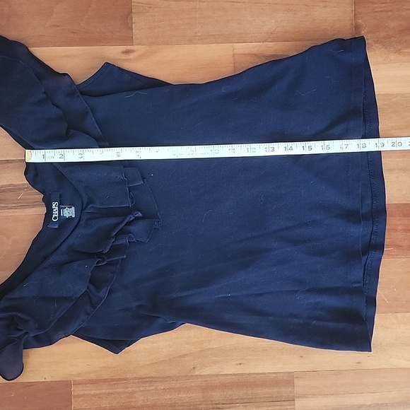 ✨️12✨️CHAPS Top, Navy, Medium - Picture 3 of 3